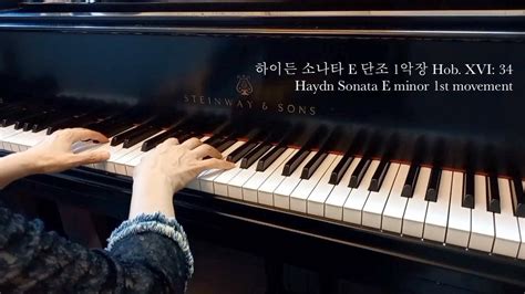 Haydn Sonata E minor Hob XVI 34 1st movement 하이든 소나타 E단조 Hob XVI 34 1