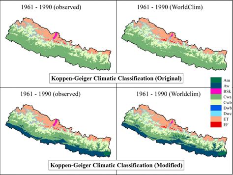 Nepal Climate Map