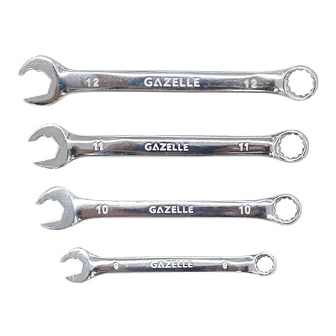 AABTools GAZELLE G80326 8 Piece Cr V Combination Spanner Set 8 19mm