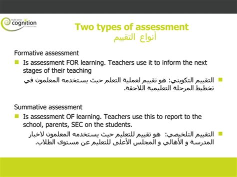 Summative Assessment Presentation Translated PPT