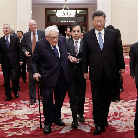 Statecraft Xi Jinping Meets Old Friend Henry Kissinger In Beijing