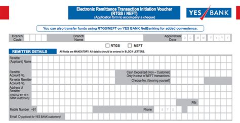 Yes Bank Rtgs Form 2024 Timing Charges How To Do Rtgs