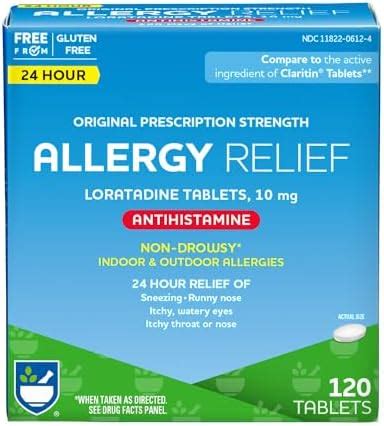 Amazon Major Allergy Loratadine Mg Tablets Non Drowsy Allergy