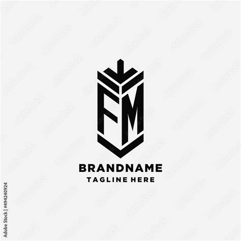 Initials FM shield logo design, creative monogram logo inspiration Stock Vector | Adobe Stock