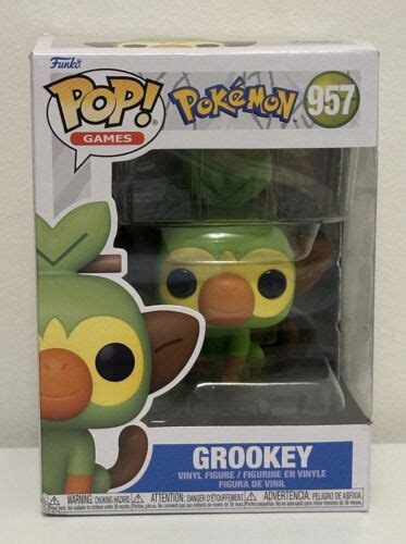 Grookey Flocked Pokemon Funko Pop Games Amazon Exclusive Ebay