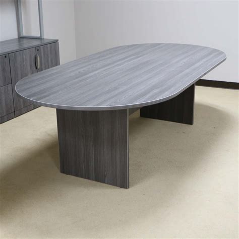 8 Ft Cherry Racetrack Conference Table Office Furniture Liquidations