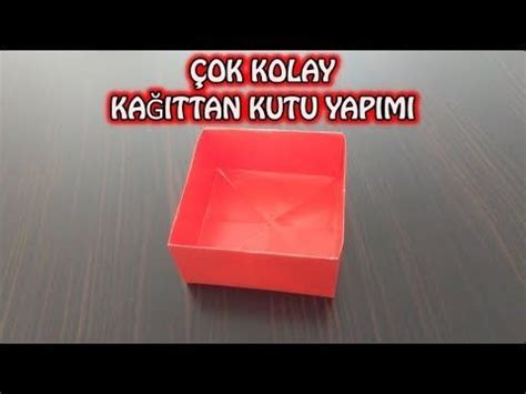 Kağıttan Kutu Yapımı Çok Kolay YouTube Kutular 3d origami Origami