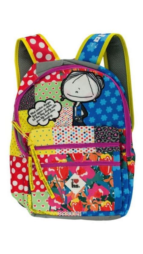 Hablando Sola Pink Patchwork Backpack 4 Count Walmart