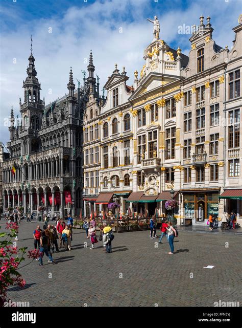 In The Grand Place Brussels Belgium Europe Stock Photo Alamy