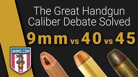 9mm Vs 40 Vs 45 The Handgun Trifecta Youtube