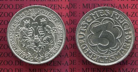 Weimarer Republik Deutsches Reich 3 Mark Weimarer Republik Gedenkmünze