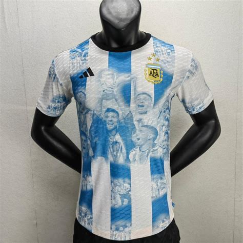 Camiseta Fútbol Argentina Edición Especial Campeones Copa Del Mundo