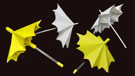 How To Make A Paper Umbrella That Open And Close Origami Umbrella