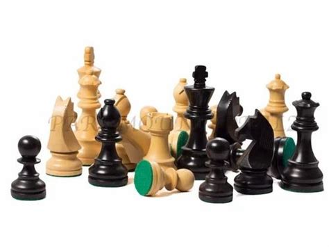 Black Wooden Paramount Hand Crafted Elite Range Chess Pieces Coins