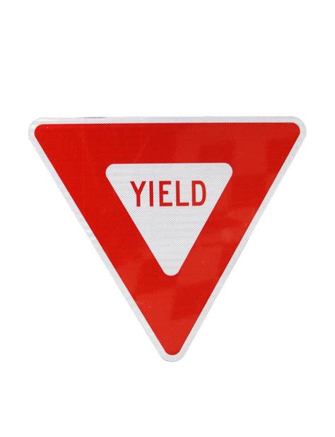 36 X 36 Yield Sign With Hi Sheeting 4 Mil Acm Rs Acm R1 2 36 Hi Traffic Safety Store