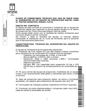 Completable En L Nea Contratos Dpz Pliego De Condiciones T Cnicas Que