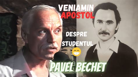 Veniamin Apostol despre studentul Pavel Bechet din arhiva personală