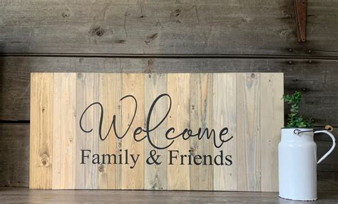 Welcome Family and Friends Sign Family Sign Custom Made | Etsy