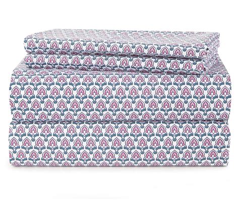 Floral 200 Thread Count Cotton Sheets, Queen, 4 Piece | Big Lots