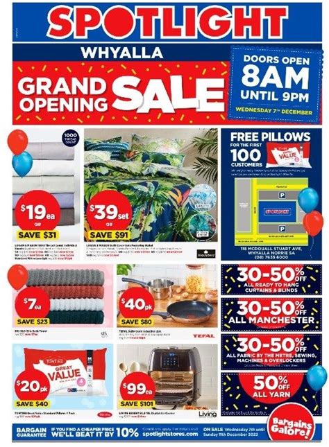 Spotlight Catalogue Grand Opening Sale 7 - 11 Dec 2022 - Catalogue AU