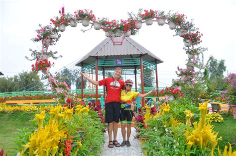 Cycling in Sa Dec Flower Village