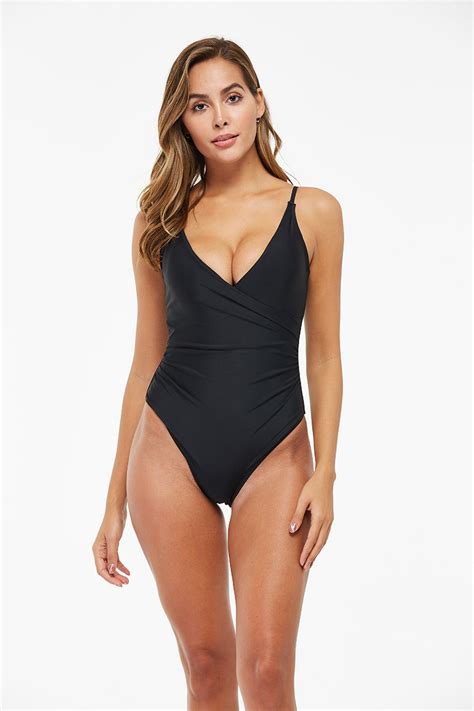 Sexy Pure Color Swim Suit Female One Piece Bikini Bikini And Swimwear