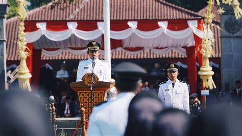 Pimpin Upacara Hari Jadi Banyumas Pj Bupati Janji Selesaikan