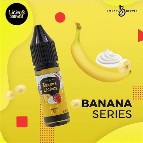 Jual Liquid Saltnic Emkay Bananalicious Salt Nic Ml Mg