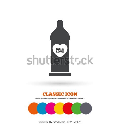 Condom Safe Sex Sign Icon Barrier Stock Vector Royalty Free 302359175