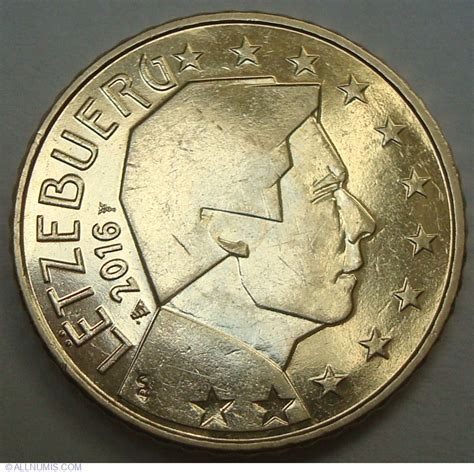 Euro Cent Euro Prezent Luxemburg Moned