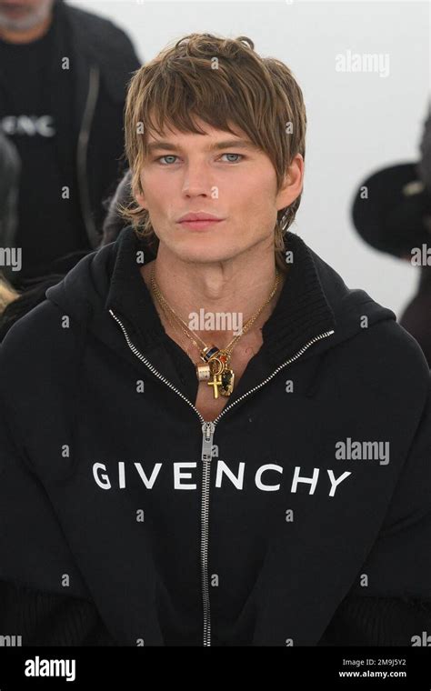 Jordan Barrett Attends The Givenchy Menswear Fall Winter 2023 2024 Show