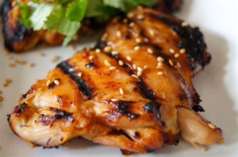 Grilled Asian Sesame Chicken Thighs