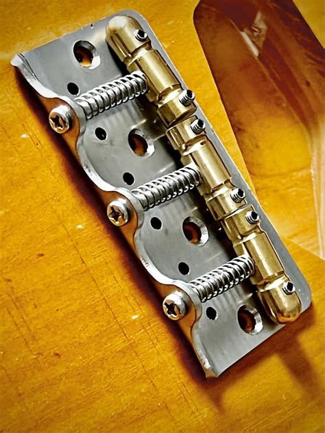 Waterslide Guitars Chopped Tele Hardtail Bridge Stainless Steel Compensated Brass Saddles For