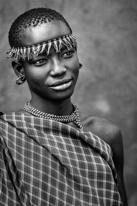 Miss Domoget Bodi Tribe Woman With Headband Hana Mursi Omo Valley