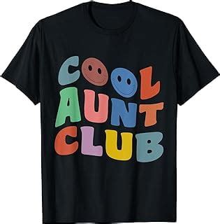 Cool Aunt Club Funny Smile Colorful Cool Aunt Club Aunties T Shirt