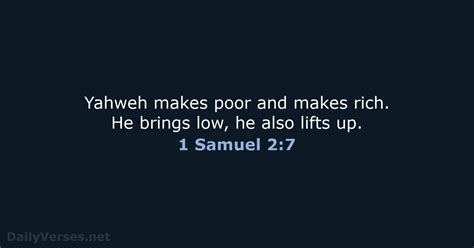 1 Samuel 2:7 - Bible verse (WEB) - DailyVerses.net