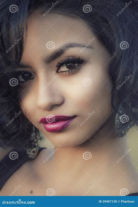 Beautiful Woman Mixed Ethnicity Stock Photo Image Of Female Glamour