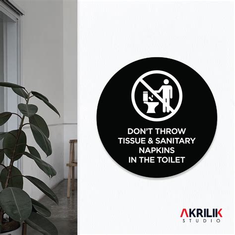 jual sign board akrilik dontt throw tissue papan acrylic signage