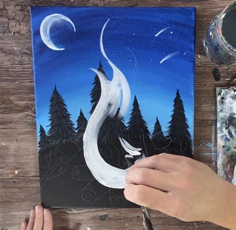 Campfire Painting Step By Step Acrylic Tutorial For Beginners