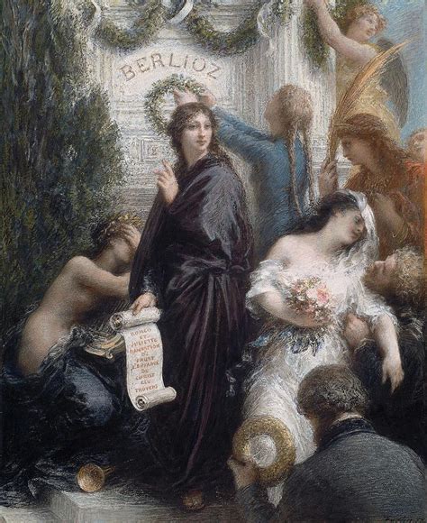 The Anniversary Homage To Hector Berlioz Art Painting By Henri Fantin