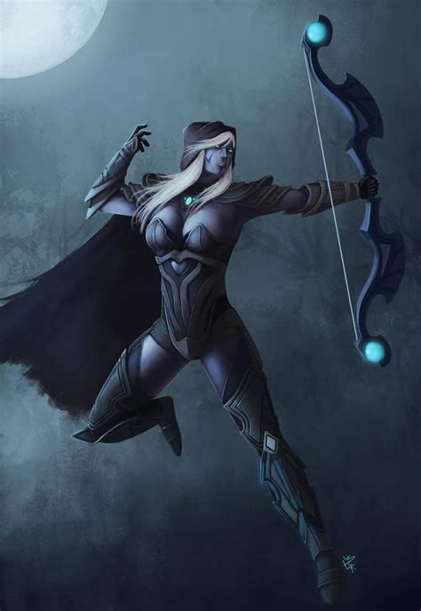 Drow ranger by mykmykmyk on DeviantArt