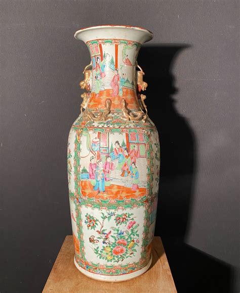 Proantic Grand Vase En Porcelaine De Chine