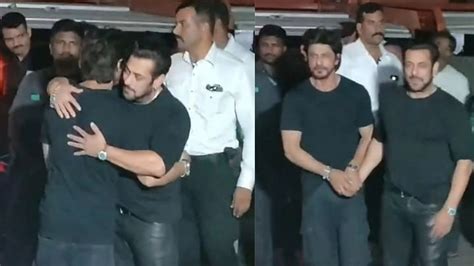 Salman Khan Birthday Shah Rukh Khan Attends Birthday Party See Video