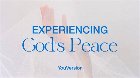 Experience God’s Peace God’s Peace Offers A Permanent By Youversion Medium