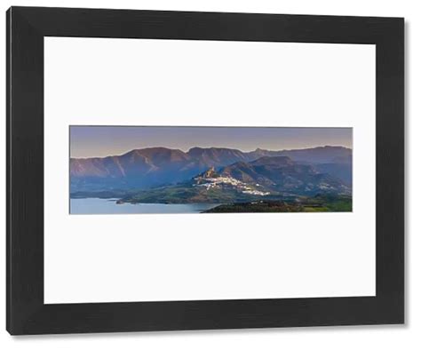 Framed Print Of The Whitewashed Village Of Zahara De La Sierra At