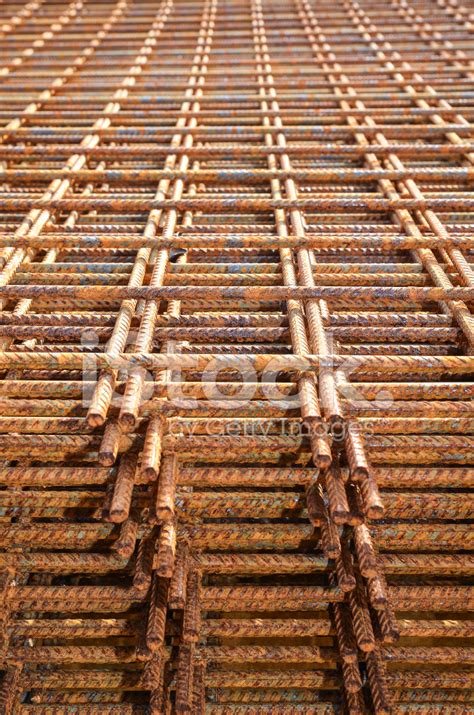 Steel Mesh For Concrete Reinforcement Stock Photo | Royalty-Free ...