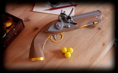 Flintlock Pistol Nerf Larp Carny Rex Etsy