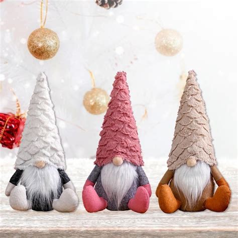 Christmas Gnome Xmas Decorations Santa Ornament Faceless Doll Elf Home