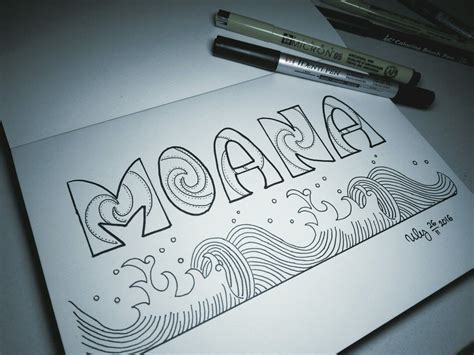 Moana Handlettering