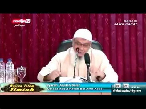 Ustadz Abdul Hakim Bin Amir Abdat Siapakah Ahlus Sunnah Youtube